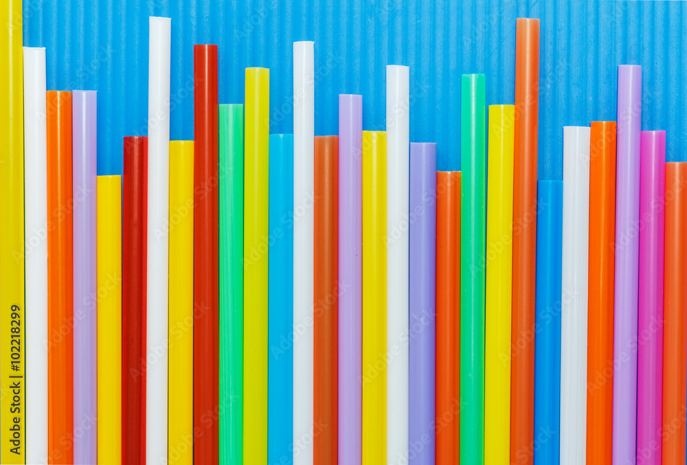 Multi Color flexible straws used as background Multi Color flexible straws used as background