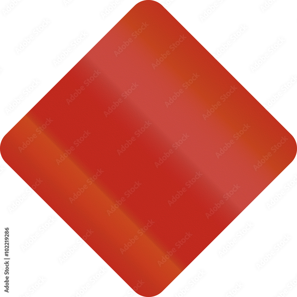 United States MUTCD diamond shape template road sign United States MUTCD diamond shape template road sign