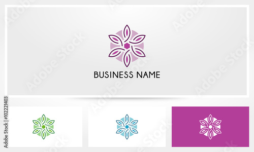 Lily Lotus Flower Logo