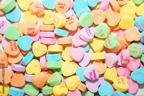 Conversation heart background, great for Valentine's Day projects