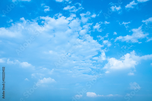 blue sky with gray and white cloud