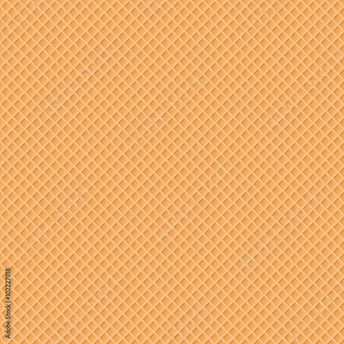vector illustration of seamless yellow waffle pattern