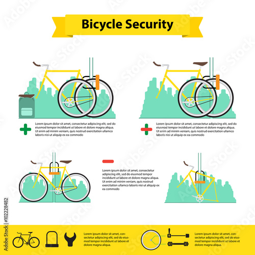 bicycle infographics bicycle  security