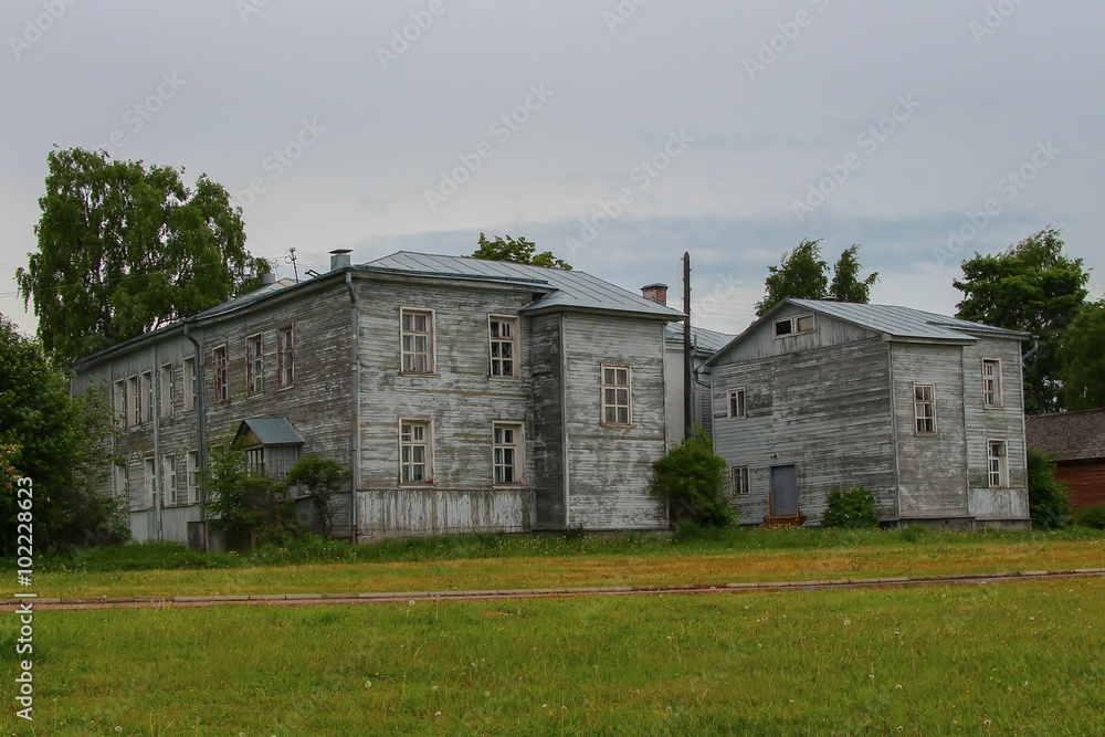 Obraz premium Wooden house. Petrozavodsk, Russia.