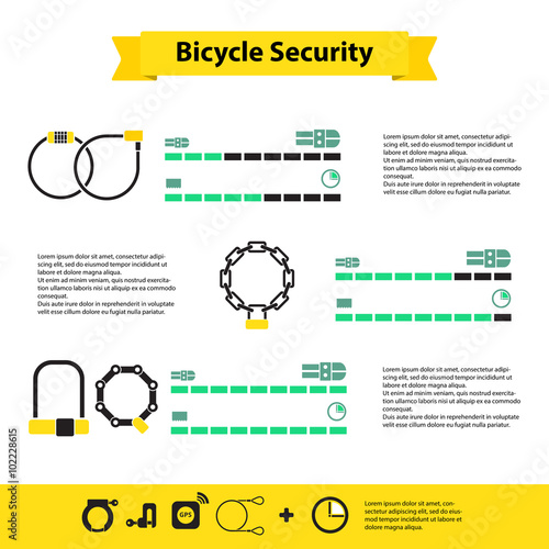 bicycle infographics bicycle  security