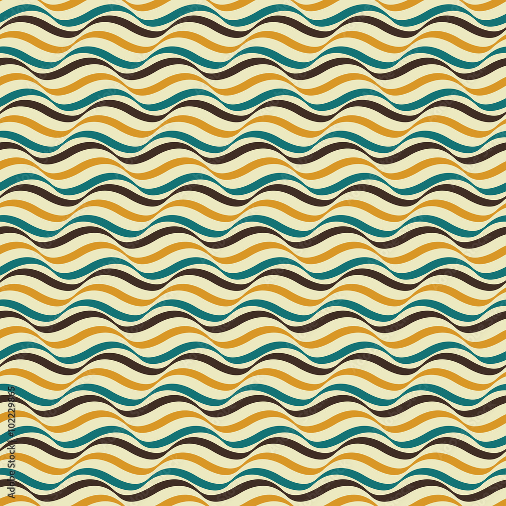 Retro seamless wavy pattern Retro seamless wavy pattern