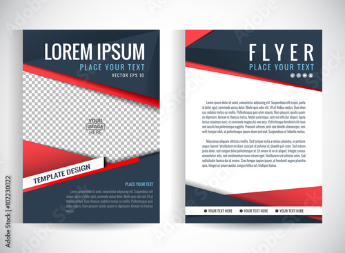 Vector abstract background design. Brochure place for pictures design templates.