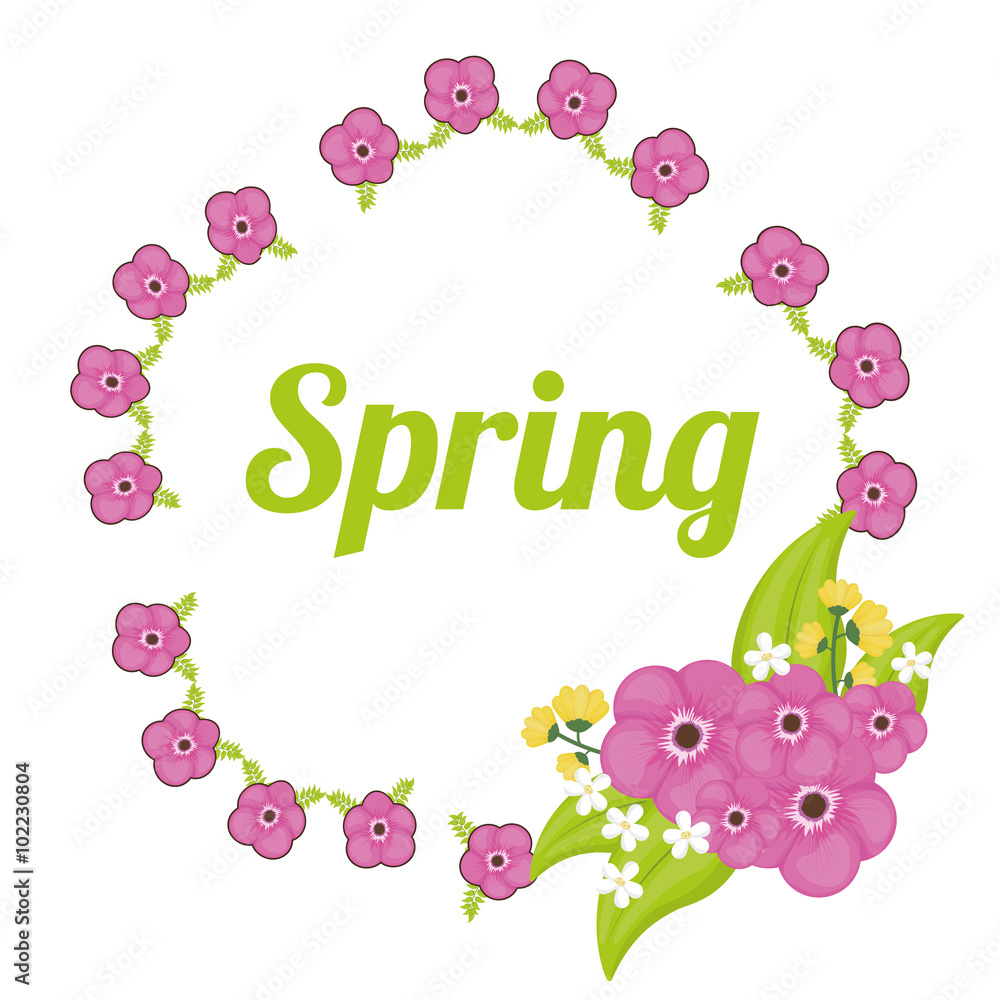 Spring season design Spring season design