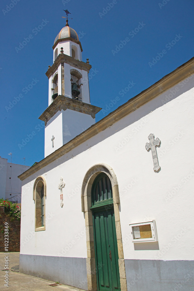 Gotische Kirche Mari do Mar in Cedeira Galicien aus dem 14. Jahrhundert