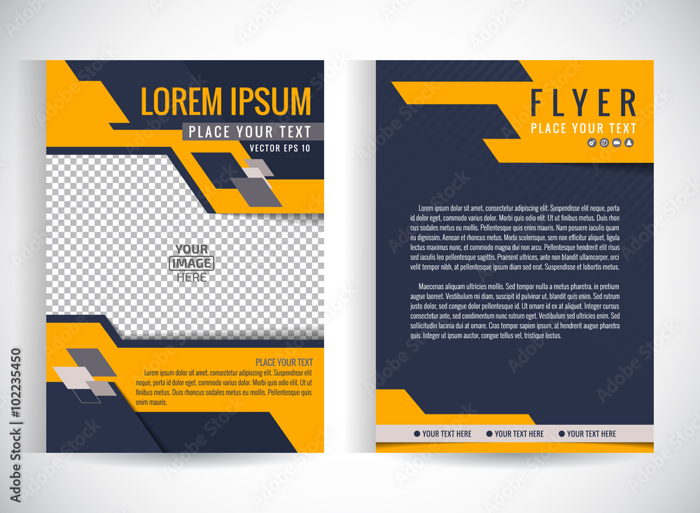 Obraz premium Abstract vector modern flyers brochure / annual report /design templates / stationery with white background in size a4