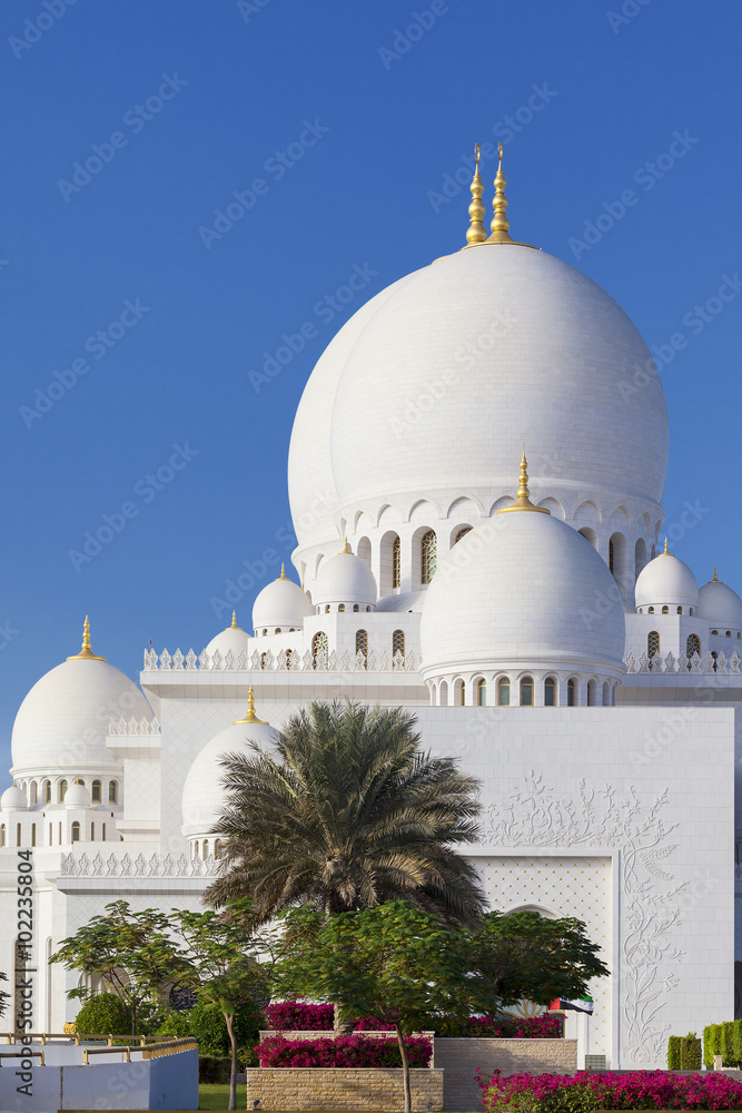 Part of famous Sheikh Zayed Grand Mosque