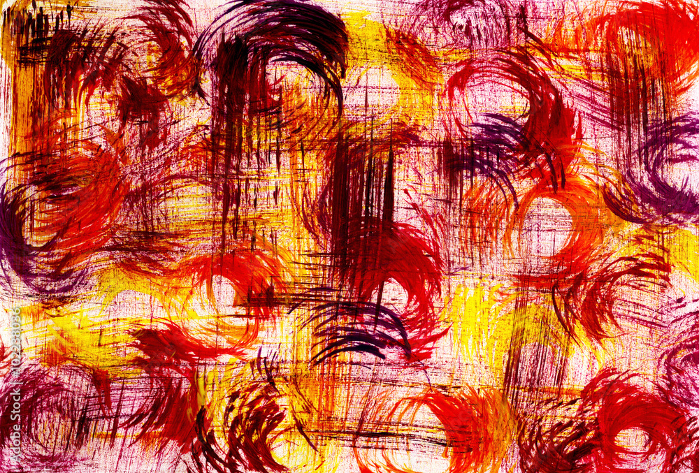 Abstract circular paintbrush marks Abstract circular paintbrush marks