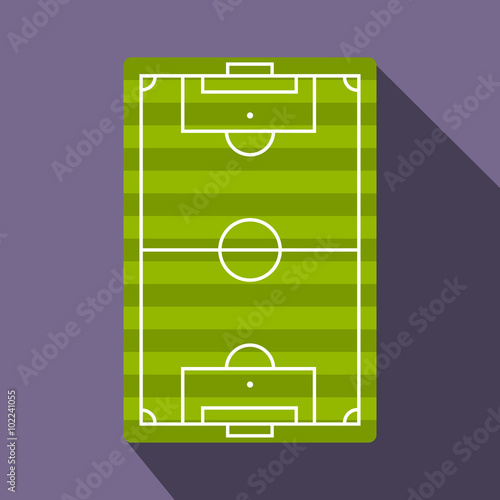 Football playground flat icon  photo