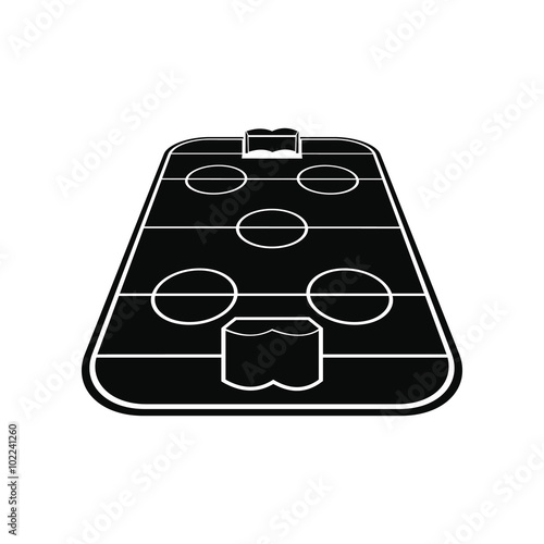 Ice hockey rink icon