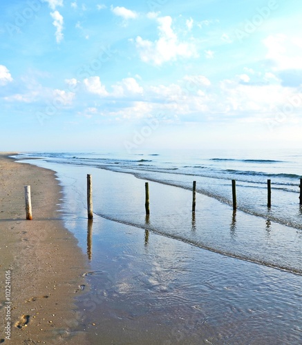 Holzpf  hle  Strand  Meer