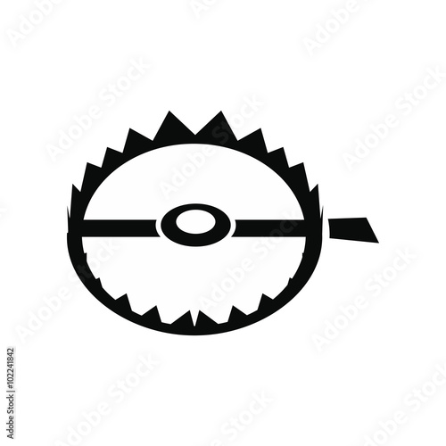 Sharp metal trap icon