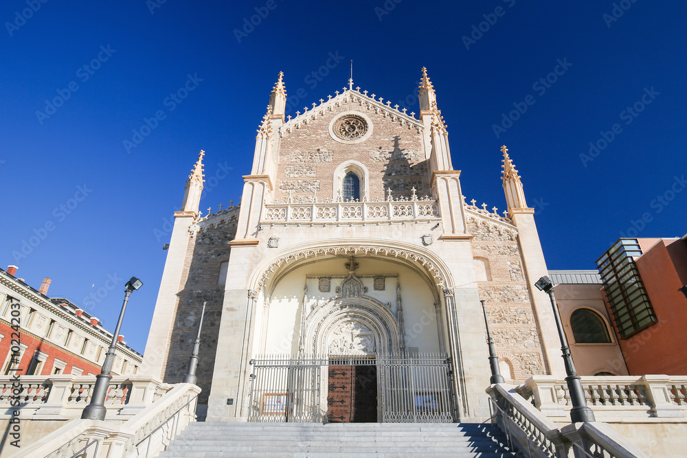 San Jeronimo el Real church in Madrid, Spain