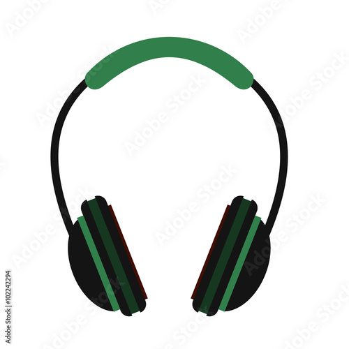 Headphone flat icon