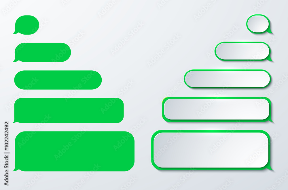 Obraz premium Vector modern sms or message icons. Bubble speech 