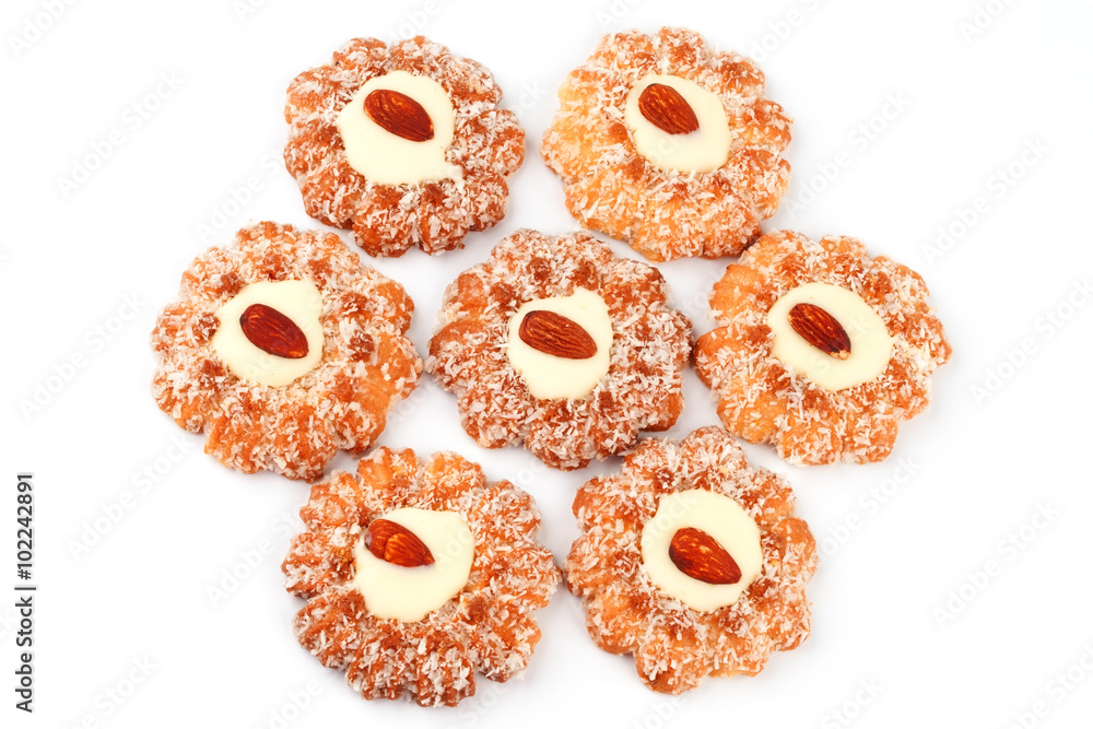Mosaic of sweet biscuits Mosaic of sweet biscuits