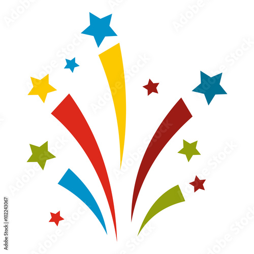 Firework flat icon