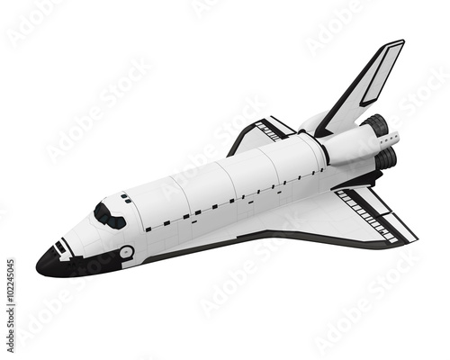 Fototapeta Naklejka Na Ścianę i Meble -  Space Shuttle Isolated