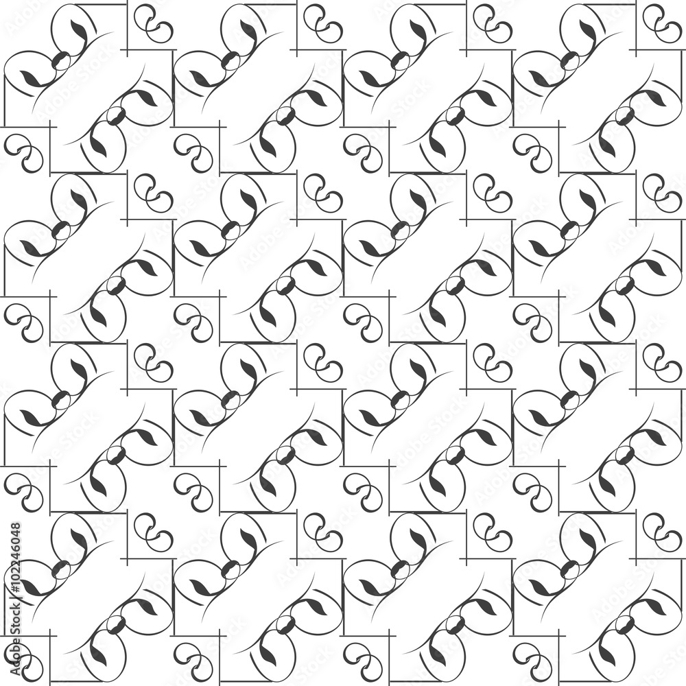 Simple geometric vector pattern - vector lines on white background, black and white Simple geometric vector pattern - vector lines on white background, black and white