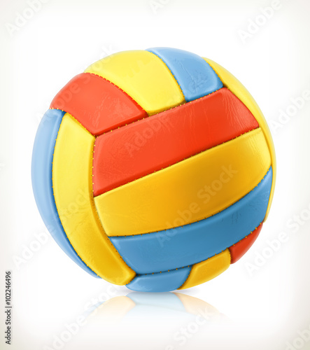Beach volleyball, vector icon