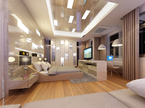 3d rendering of interior bedroom