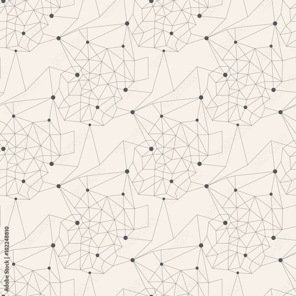 Seamless line abstract pattern tile background geometric