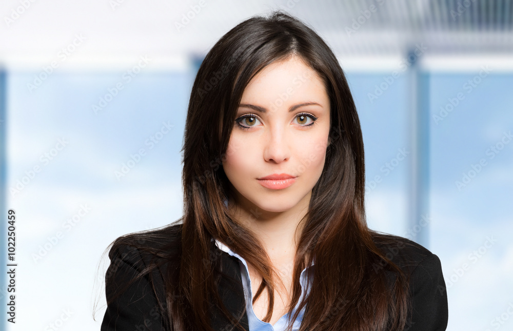 Friendly businesswoman in a modern office Friendly businesswoman in a modern office