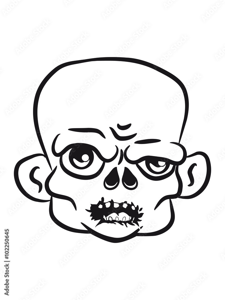 head zombie funny