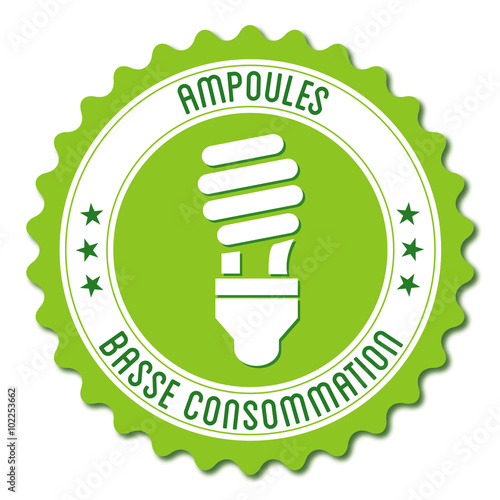 Logo ampoule basse consommation.