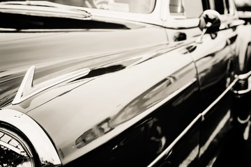 Classic car photographed from the side.