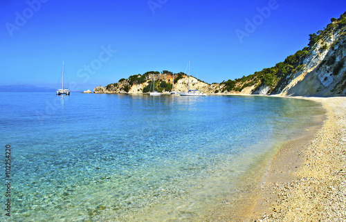 Gidaki beach in Ithaca Greece Ionian islands