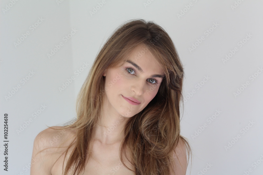 vogue style portrait of beautiful delicate woman vogue style portrait of beautiful delicate woman