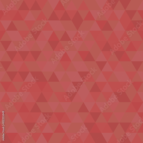 Geometric pattern with red triangles. Seamless abstract background
