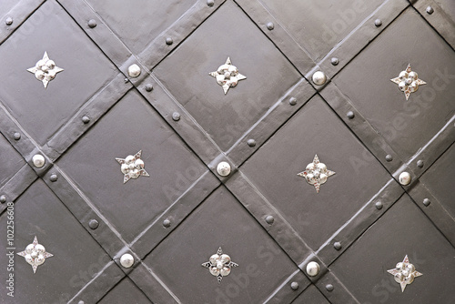 Old metal door background texture