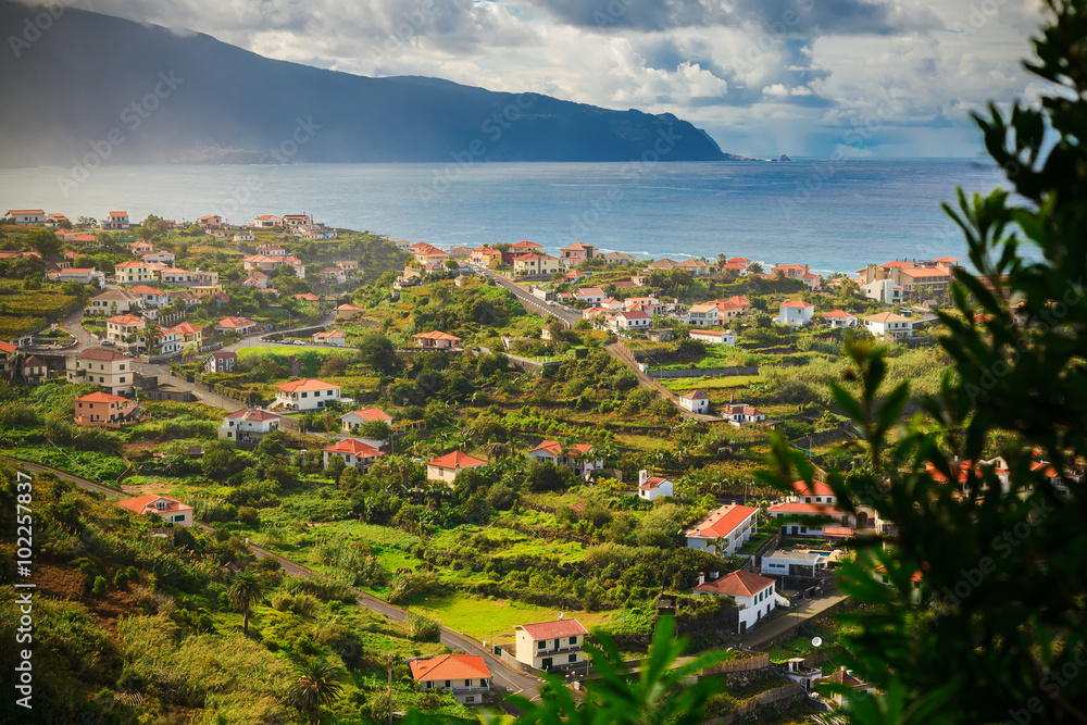 the small village Ponta Delgada