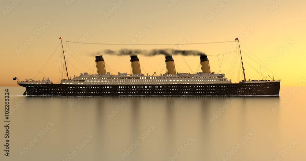 Photo Titanic Sundown 4K Sideview FX
