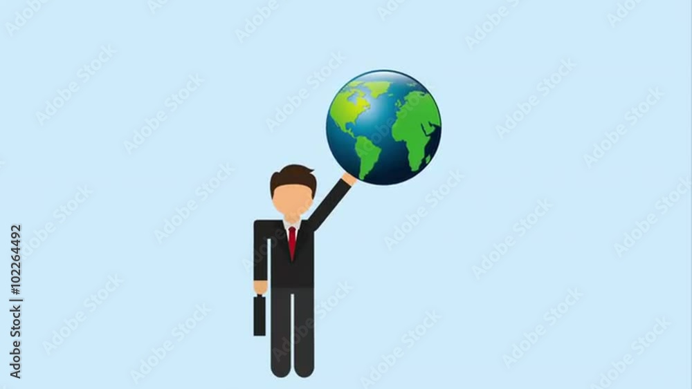 Businessman icon design Video Animation Businessman icon design Video Animation