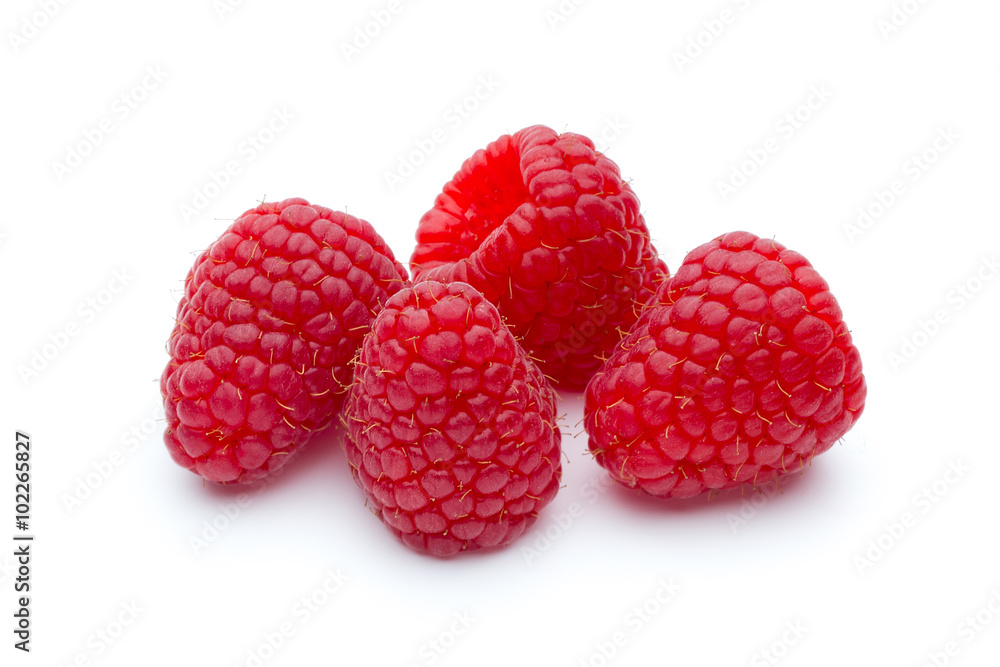 Raspberry isolated on the white background. Raspberry isolated on the white background.