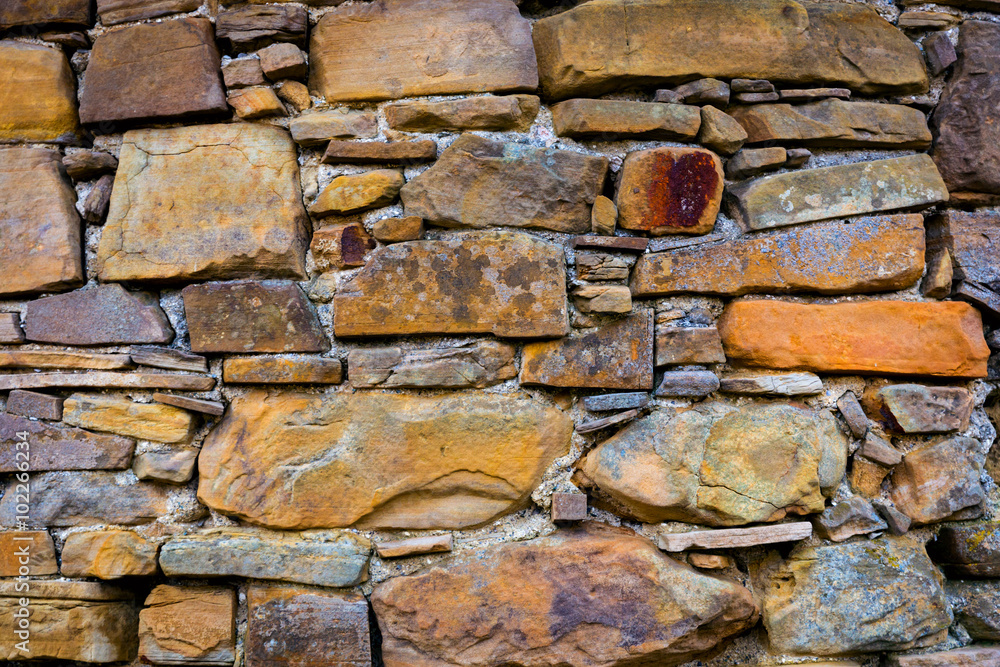 Naklejka premium old stone wall