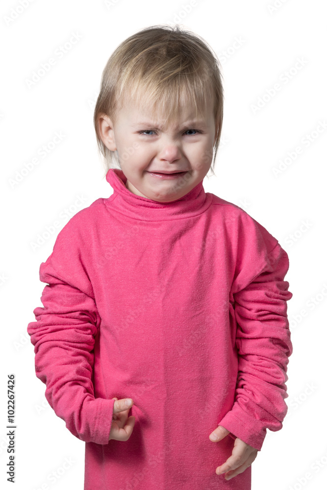 Portrait of a crying child Portrait of a crying child