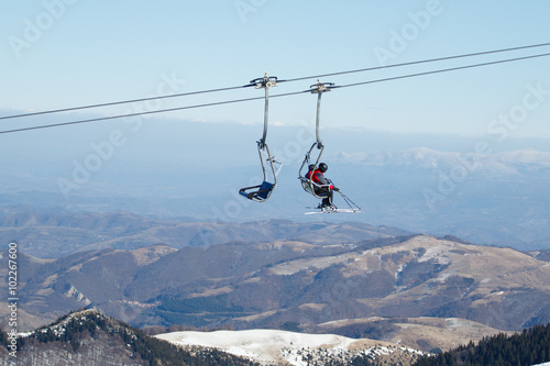Ski chairlifts © Geza Farkas