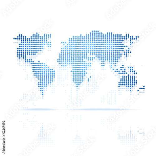 vectors World Map techmology