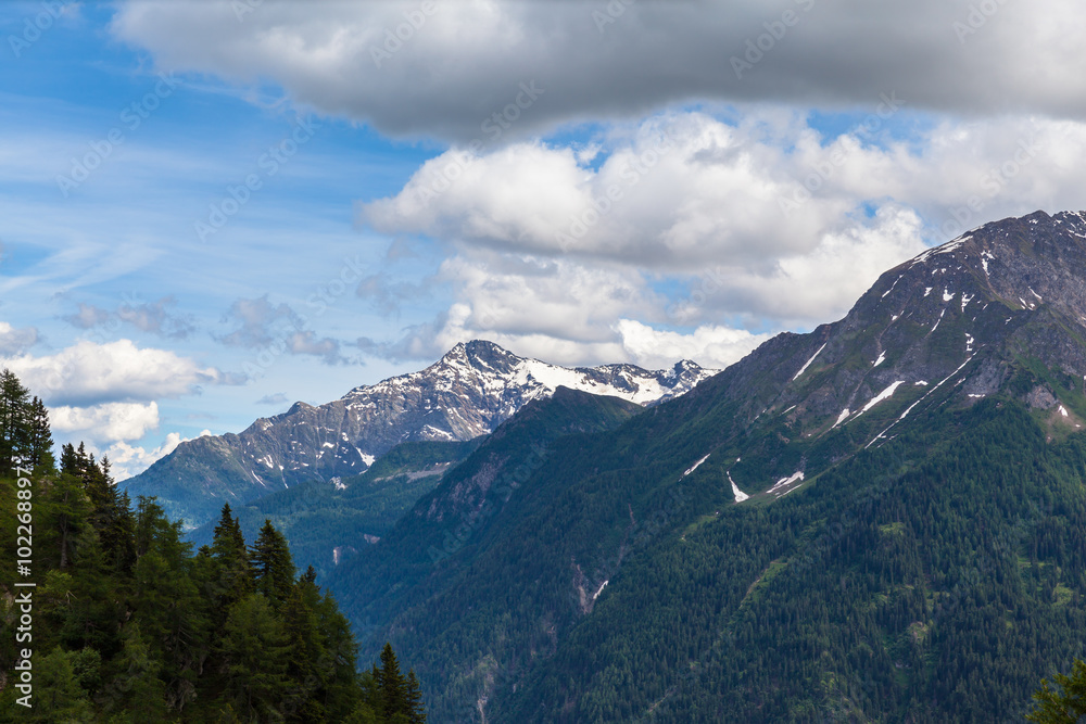 Panorama view of the Alps in Ticino Panorama view of the Alps in Ticino