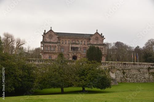 Palacio de Sobrellano en Comillas, Cantabria photo