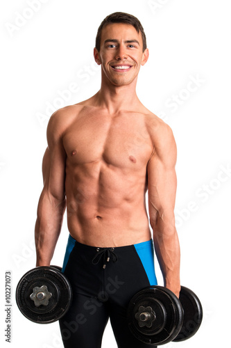 Weightlifter with Dumbbells