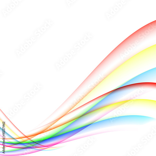 Colorful abstract wave. Vector illustration .